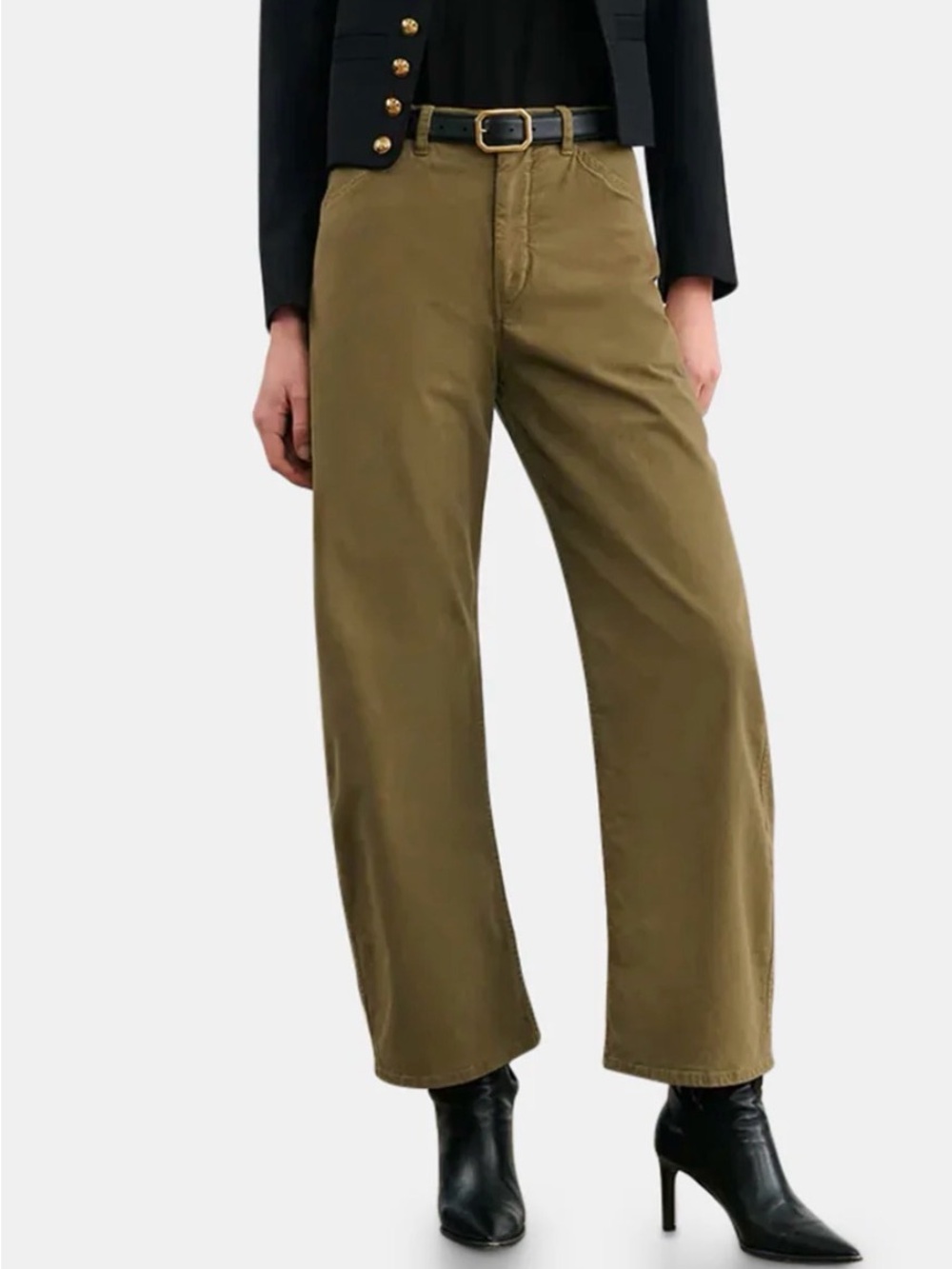 Nili Lotan Tribeca Pants in Military Green Size 0